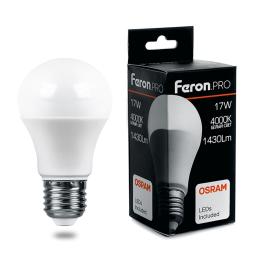 Лампа светодиодная PRO LB-1017 Шар E27 17W 6400K OSRAM LED Feron